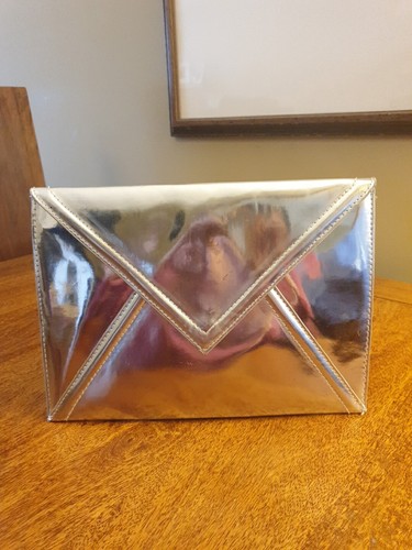 Clutch tasche silber lack - h&m,